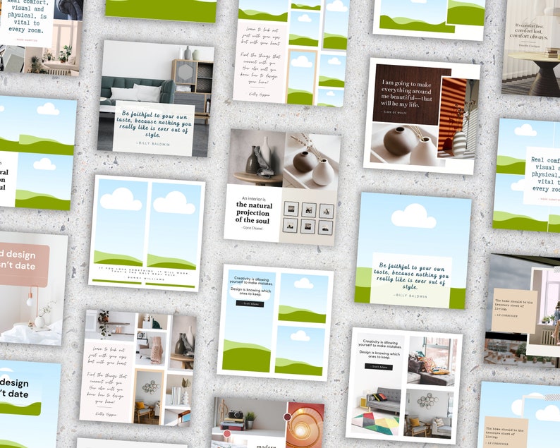 Home Decor Instagram Quotes Interior Design Posts Social Etsy