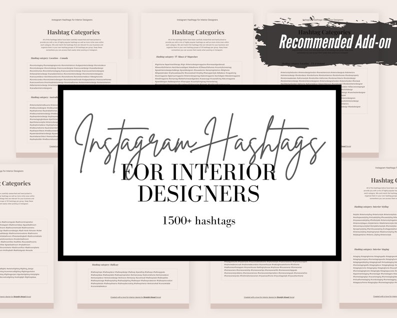 3 Month Interior Design Caption Template Volume 1 Social Etsy