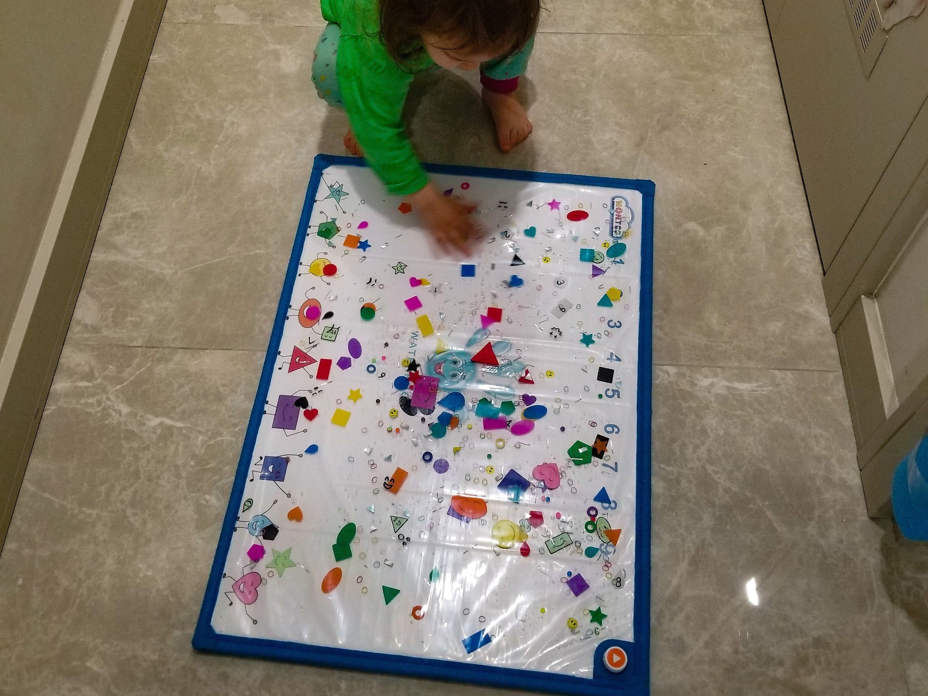 SENSORY MATT Water Mat WATERRUG Colorful Shapes Number Etsy Australia