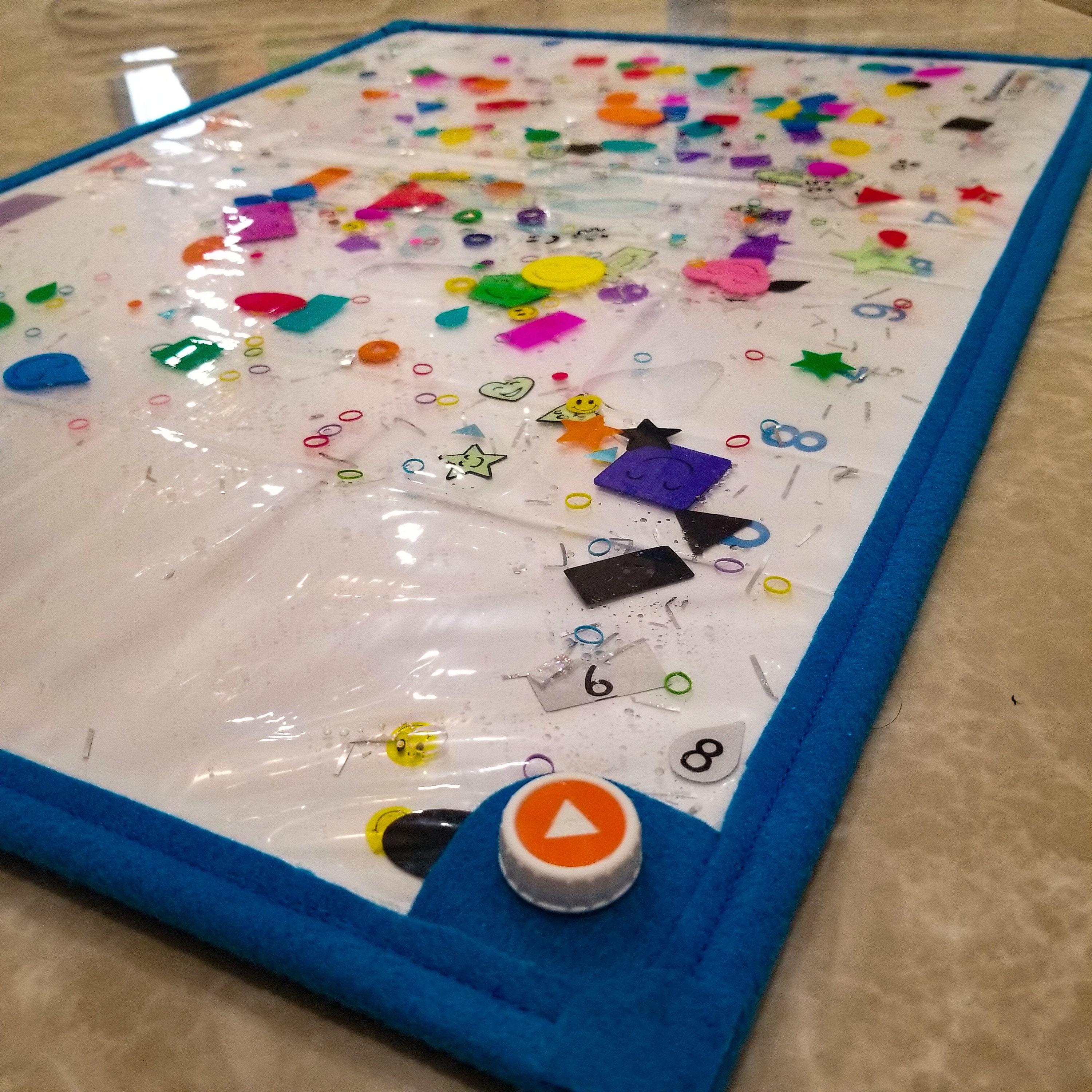 SENSORY MATT Water Mat WATERRUG Colorful Shapes Number Etsy Australia
