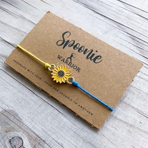 Stand With Ukraine Charity Donation Sunflower Bracelet Appeal Fund Peace Support Ukrainian Flag Blue Yellow Jewelry