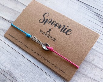 Undiagnosed Awareness Chronic Illness Spoonie Warrior Spoon Theory Bracelet Jewelry