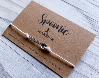 Tethered Cord Syndrome Awareness Spinal Cord Chronic Illness Spoonie Warrior Spoon Bracelet Jewelry