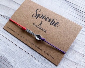 Chronic Migraine Awareness Spoonie Warrior Spoon Bracelet Jewelry