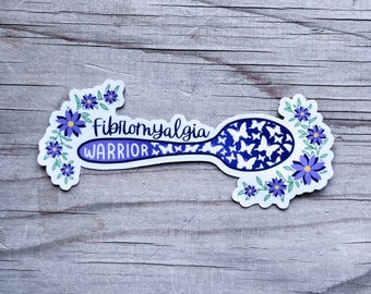 Fibromyalgia Spoonie Warrior Awareness Spoon Sticker Chronic Pain Invisible Illness