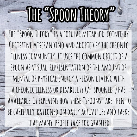 Addison's Disease Awareness Chronic Illness Spoonie Warrior Spoon