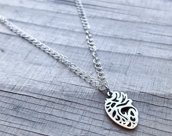 PoTS Heart Spoonie Warrior Necklace Tachycardia Chronic Illness Awareness Jewelry Gift