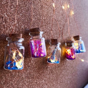 Löffel-Glas Benutzerdefinierte Farbe Glitter-Lichterkette Chronische Krankheit Bewusstsein Spoonie Kriegerlöffel Theorie Geschenk