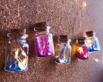 Spoon Jar Custom Colour Glitter Fairy Lights Chronic Illness Awareness Spoonie Warrior Spoon Theory Gift