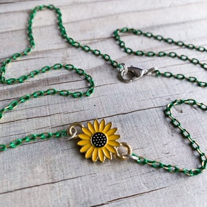 Hidden Disabilities Sunflower Lanyard Necklace Spoonie Warrior Invisible Illness Awareness Mask Exemption Chronic Illness Jewelry