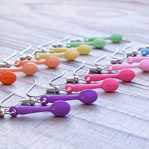 Custom Colour Spoonie Acrylic Spoon Hanging Dangle Drop Earrings Spoon Theory Spoonie Warrior Gift Chronic Illness