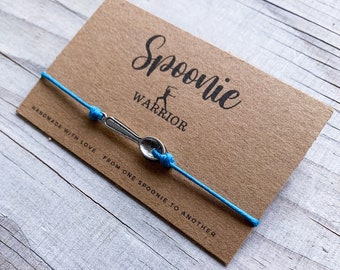 Hashimoto's Disease Chronic Lymphocytic Thyroiditis Awareness Chronic Illness Spoonie Warrior Spoon Bracelet Jewelry