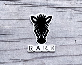 Rare Zebra Vinyl Car Sticker Decal Rare Disease Chronic Illness Awareness Spoonie Warrior