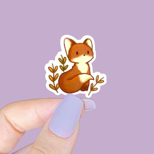 Fox vinyl sticker, Best friend gift ideas,Laptop stickers cute,Fox sticker,Fall stickers,Planner stickers,Journal,Autumn stickers, FAL