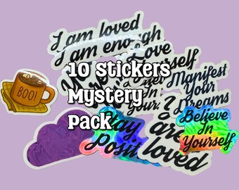 Mystery Sticker Pack, Aesthetic stickers for phone case, Laptop stickers pack,Sticker sets laptop, waterproof stickers for water bottles