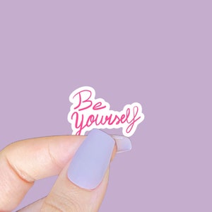 Adesivo para laptop, afirmações diárias, decalque de vinil, adesivo inspirador, adesivos de vinil com citações, garrafa de água decalque