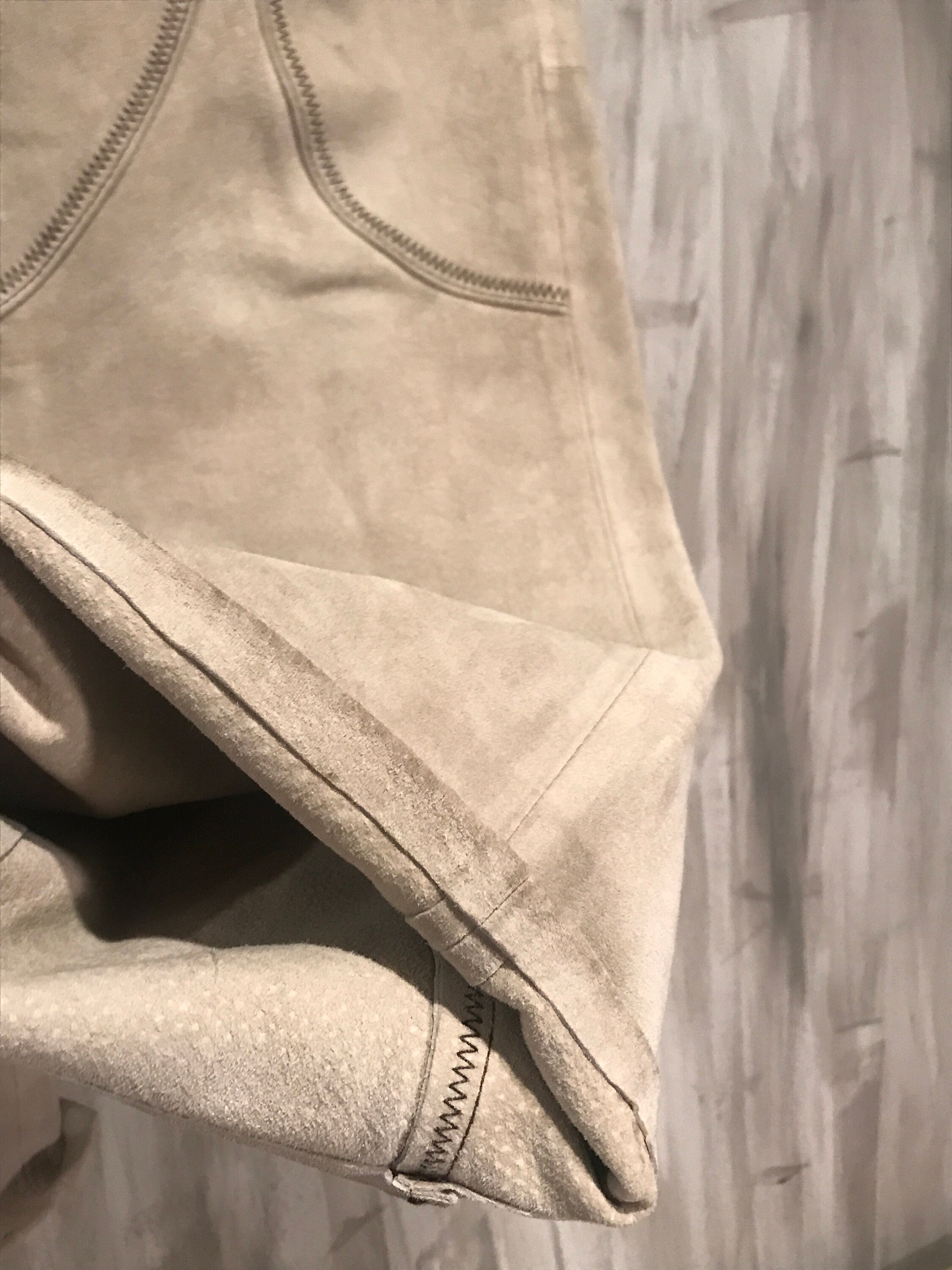 Retro Tan Suede Leather Womens Pants Medium Size 8 Etsy