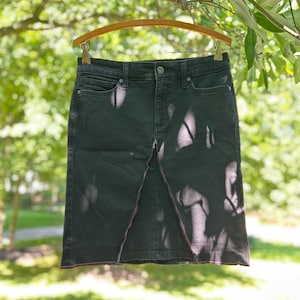 Black Upcycled St. Johns Bay Jeans to Skirt Size Medium (M)