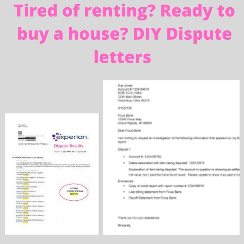TOP 5 DISPUTE LETTERS Etsy
