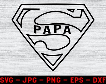 Download Papa Superhero Svg Etsy