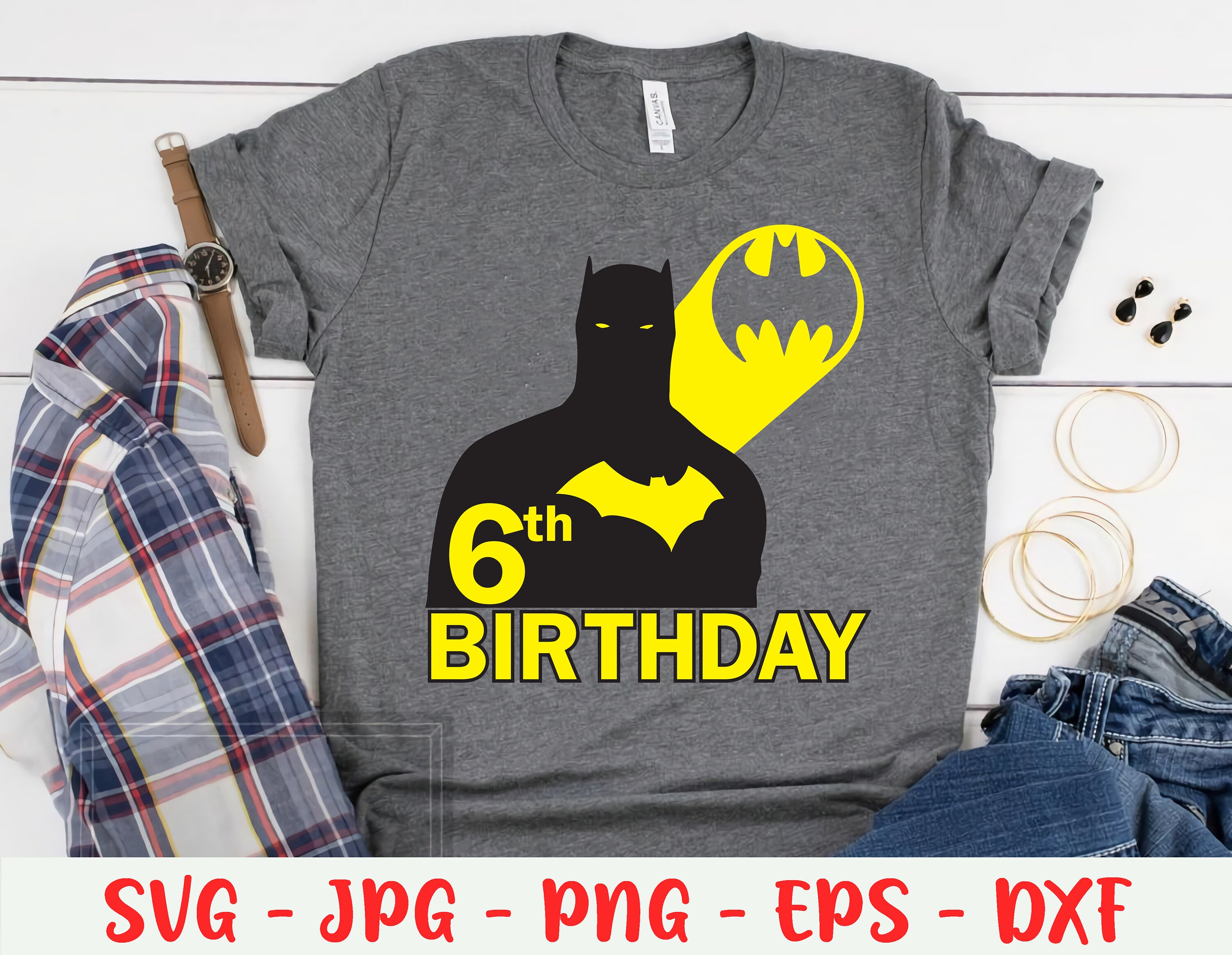 Download Batman 6th Birthday Svg Birthday Boy Svg Comic Character ...