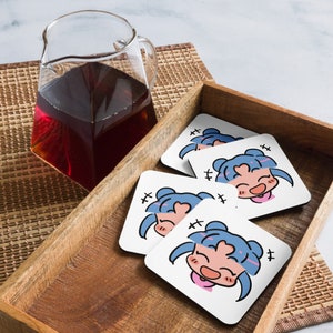 Cork art  Anime girl Magical girl Anime twitch Cartoon girl Cork coaster Funny gift for her