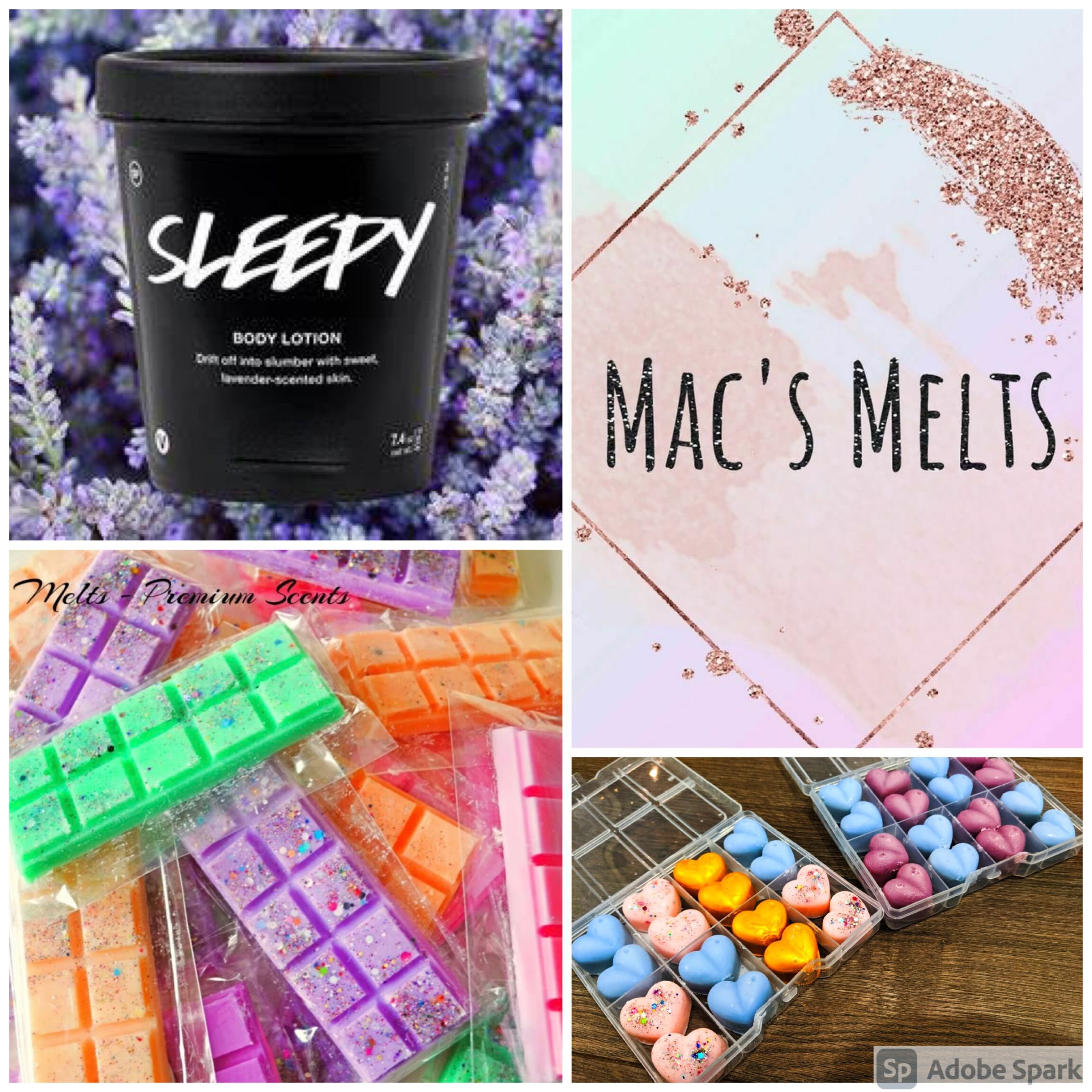 Lush Sleepy Dupe Lush Wax Melts Heart Wax Melts Sleepy Dupe Etsy