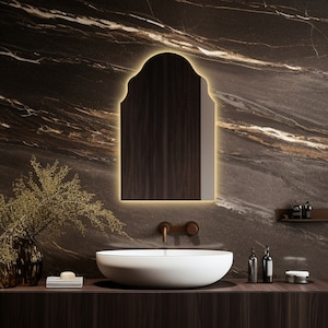 Radius Mirror,bathroom, Washbasin Mirror, Led, Decorative Mirror, Led  Mirror, Mirror,touch Led , Touch Switch 