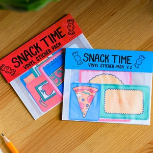 Snack Time Vinyl Sticker Pack