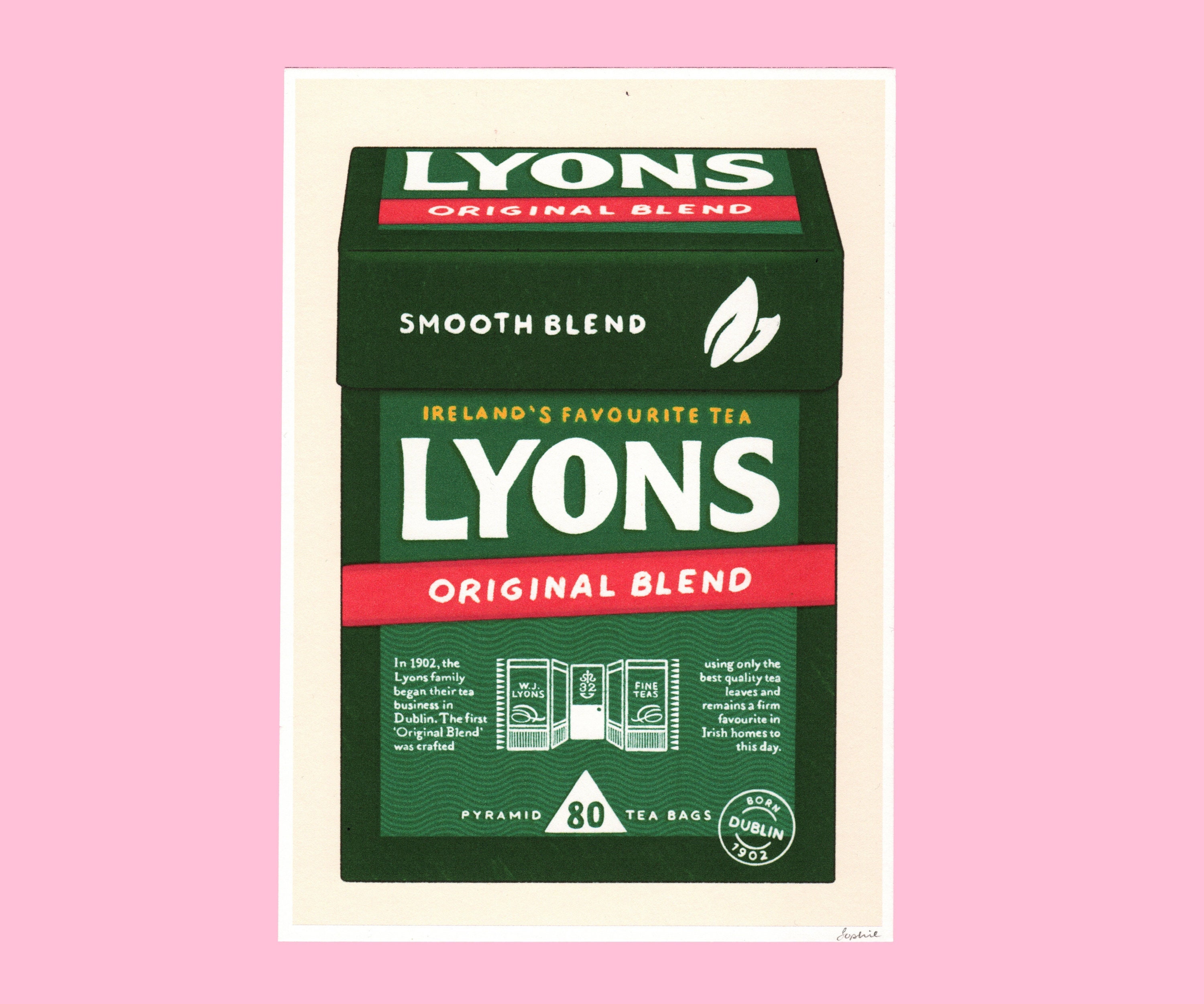 Lyins Tea Image Lyons Tea Illustration - A5 or A6 Art Print - Etsy