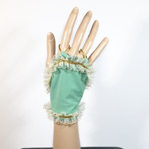 unique handmade woman&#39;s sun gloves with beads for driving, swim, or dance