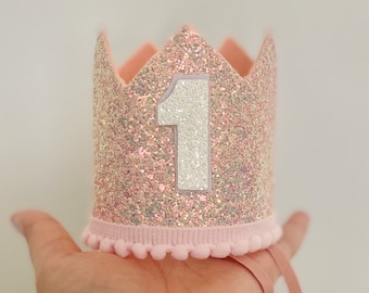 Glitter Party Crown Hat | First Birthday | Cake Smash