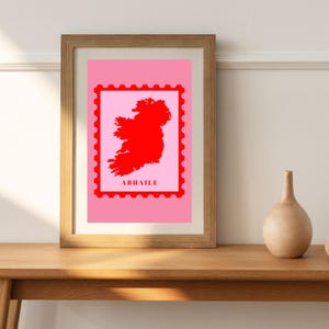 Kaart van Ierland, Ierse print