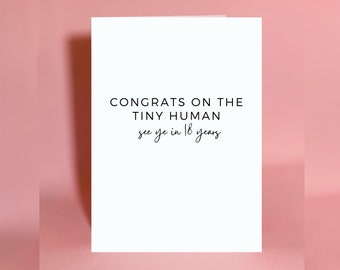 Irish card, new baby card, newborn card, funny newborn card, Irish card