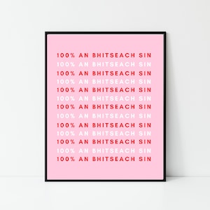 Irish print, as gaeilge, prints in Irish, wall art, wall print, Irish gift, Irish language, Irish art, Irish print