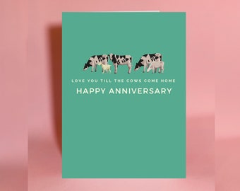 Irish card, anniversary card, funny anniversary card, Irish anniversary card, card for husband, farmer card, Irish farmer