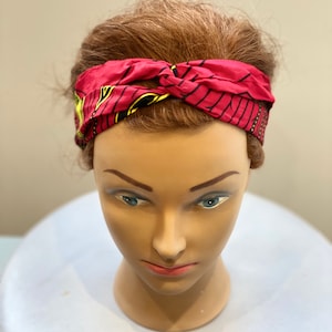 Handmade wax hairband - Colorful women&#39;s accessory - Hair accessory - Original and unique headband