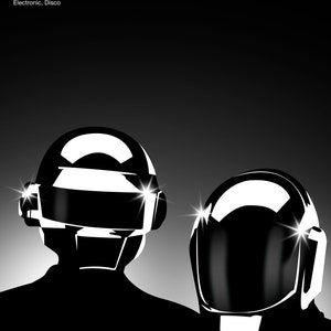 Music Pioneer Series. Daft Punk 1993 2021. Dance and Electronic Music Pioneers. French House. High Quality Poster in Various A Sizes image 2