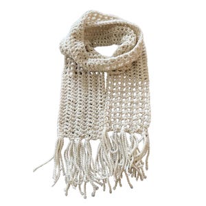 Crochet Pattern for beginners, Chunky Scarf with tassels Crochet Pattern, Easy Crochet Pattern, Instant PDF Download