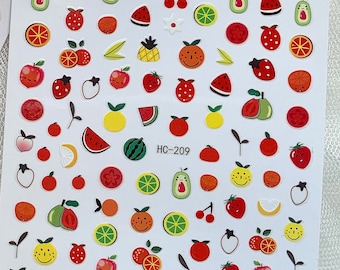 Summer Nails Value pack | Fruit Nail Stickers |