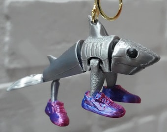 Italian Brainrot Mashup Dog Tag Keychain: Tralalero Trippi Troppa