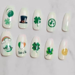 st patricks day nail stickers