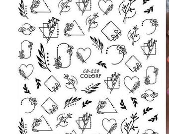 3D Nail Art  Sticker Decals  Nail Art Decorations /gift idea for her for him for kids for party