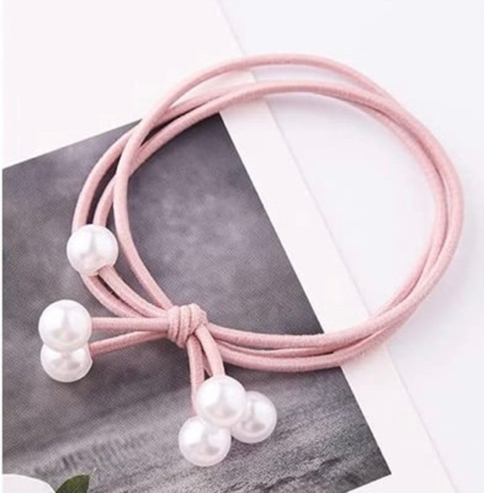 Fashion Pearl Hair Elastics Ties Elastic Hair Bands for Women Etsy