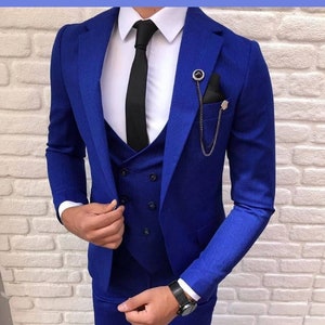 Buy Royal Blue Men Suit Online In India Etsy India