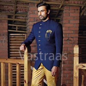 Golden jodhpuri suit new arrivals