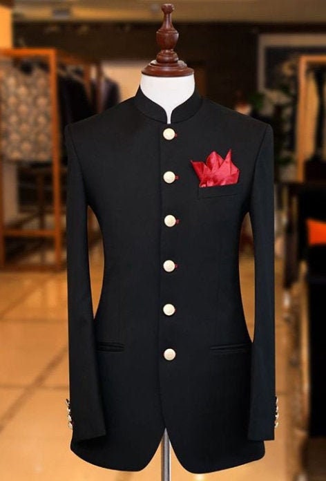 Ban collar deals coat pant