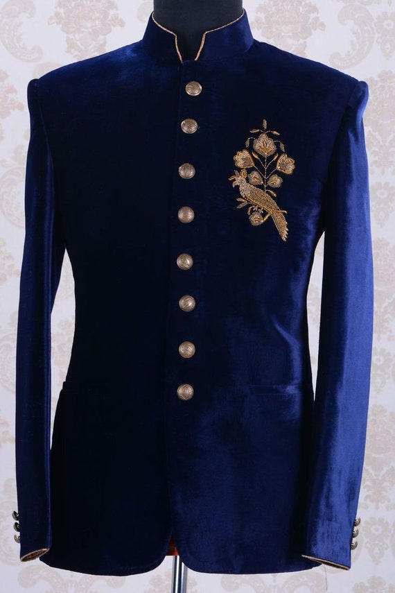 Heritage Blue Jodhpuri Suit - Hangrr