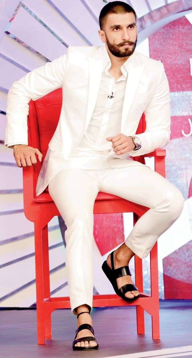 Vastraas New Stylish Ranveer Singh Partywear White Suit for 