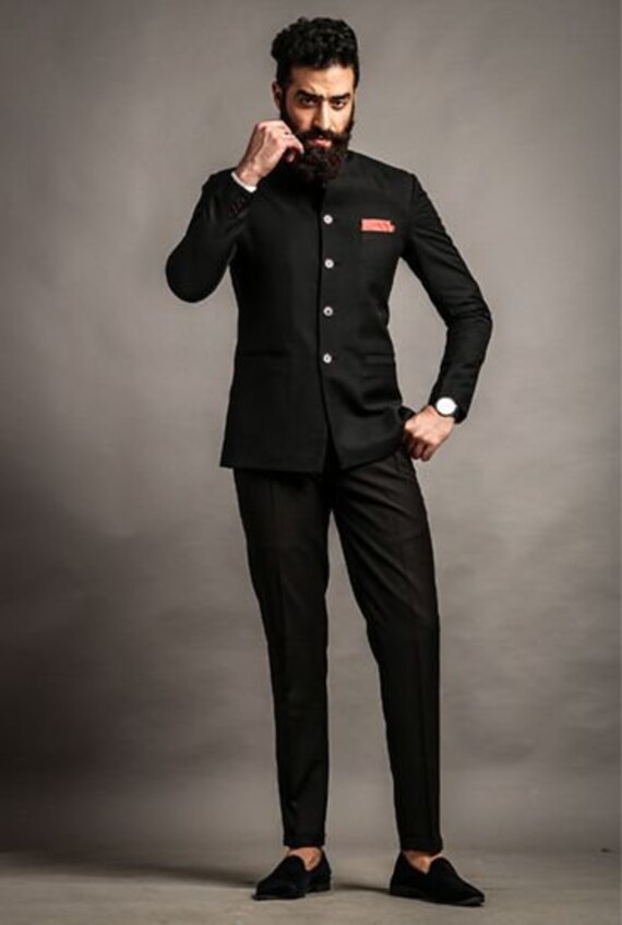 Black Bandh Gala Classic Royal Men's Designer Suit – Luxurazi